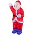 thumbnail image 6 of Northlight LED Lighted Waving Santa Claus Acrylic Commercial Grade Outdoor Christmas Decoration - 3', 6 of 9