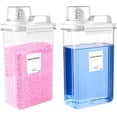 thumbnail image 1 of VOTLEVT 94 OZ Laundry Detergent Dispenser, Laundry Soap Dispenser, Fabric Softener Dispenser, Liquid Laundry Detergent Container, Laundry Room Organization and Storage, 2 Pack, 1 of 6