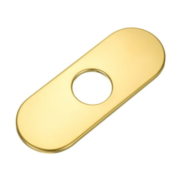 6 Inch Escutcheon Hole Covers Stainless Steel Deck Plate, Titanium Gold