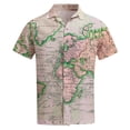 thumbnail image 4 of Camisas Para Hombre Manga Larga De AlgodóN Camisas informales de para hombre, camisa holgada con botones estampados y cuello vuelto, camiseta de manga corta, camisa de playa hawaiana (Green, L), 4 of 6