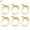 Style 2, variant on Walbest Decorative Alloy Home Golden Horses Napkin Ring Set of 6 Napkin Buckle for Wedding Parties, Dinners, Christmas, Holidays Decor (Golden)