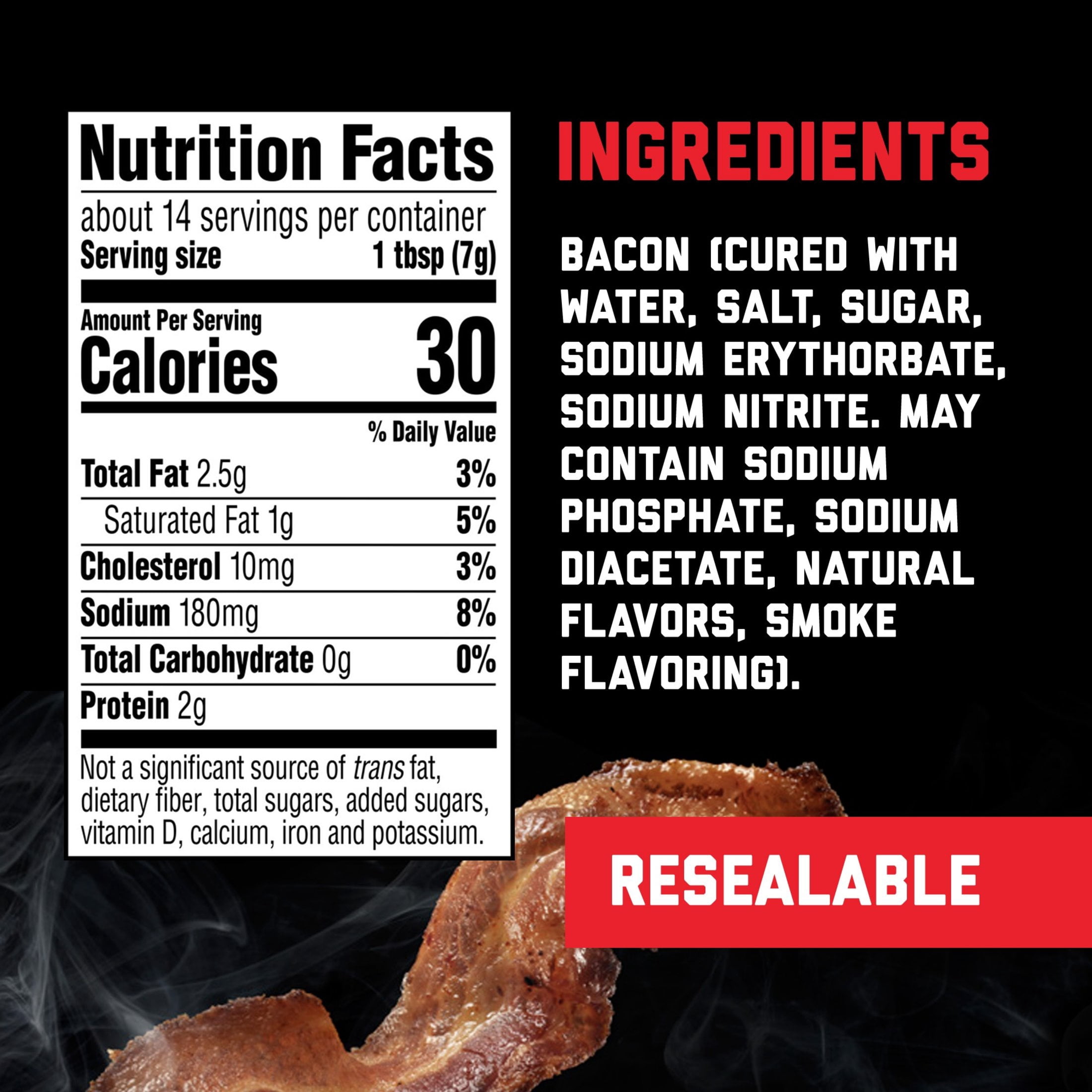 (3 pack) HORMEL BLACK LABEL Real Chopped Bacon Topping, 30 Calories per Serving, Shelf Stable, 3.5 oz Plastic Pouch