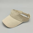 thumbnail image 2 of AWZXDE Unisex Solid Baseball Cap Sun Hat for Men Women Tennis Sports Adjustable Summer Khaki, 2 of 3