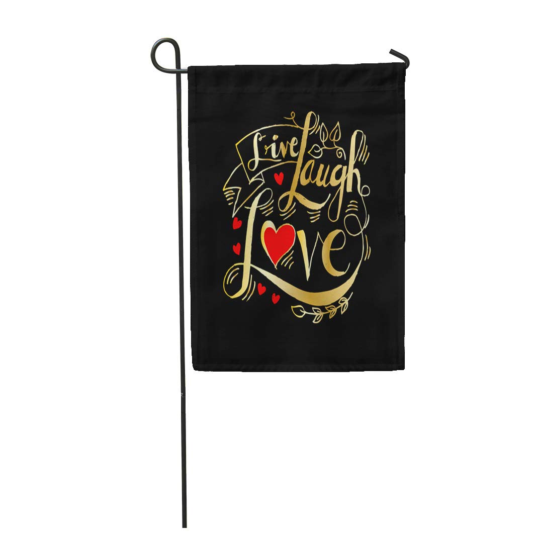 LADDKE Abstract Live Laugh Love Alphabet Communication Doodle Heart