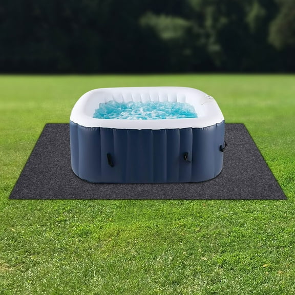 Extra Large Hot Tub Pad 74x72 Inch Inflatable Hot Tub Mat Outdoor/Indoor Ground