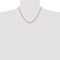 thumbnail image 2 of Diamond2Deal 14K Jaune Gold 3.3 mm Chaîne en Corde Régulière Necklace for Women 18, 2 of 7