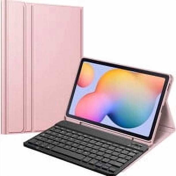 Timoom Funda con Teclado para Samsung Galaxy Tab S6 Lite 10.4'' Modelo 2020 SM-P610 SM-P615, Cubierta Trasera de TPU Suave con Soporte para S Pen Teclado Bluetooth Inalámbrico Desmontable