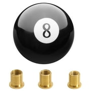 Round 8 Ball Shift Knob 5 6 Speed Billiard Pool Ball Gear Shifter Knob for Manual Automatic Vehicles with Adapters M12x1.25 M8x1.25, M10x1.25, M10x1.5