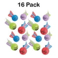 thumbnail image 4 of Mini Foam Character Missiles - Pack Of 16 - 4 Inches Assorted Colors - Silly Face Foam Ball Launcher Missile Toys - For Kids Gre, 4 of 4