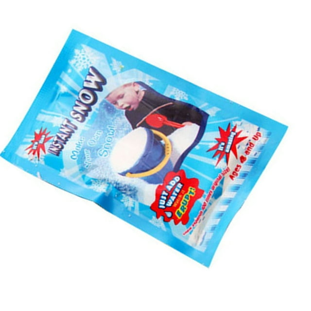 2pcs Instant Snow Powder Artificial Inflatable powder snow magic Snowflake Absorbant Magic Prop Chirstmas Decor Kid Toy