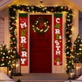 thumbnail image 6 of TERGAYEE Merry Christmas, Door Banners, Porch Signs, Hanging Banners, Christmas Flags, Home Walls, Indoor, Outdoor, Christmas Party Decorations Holiday Decor, 6 of 6