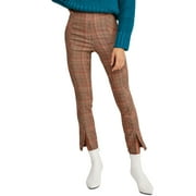 Free People Women's Flyin High Skinny Pants, Brown Combo Size 2