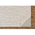thumbnail image 4 of Feizy Lennox Modern Abstract, Ivory/Gray, 5' x 8' Area Rug Sheen Handmade Industrial Geometric Design Carpet for Living Dining Bed Room, 4 of 8