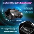 thumbnail image 4 of Xuanlur Licensed Benz CLS 350 12V Electric Ride on Toys with Parent Remote Control, Spring Suspension, Electric Car for Kids, Power Car Wheels with Bluetooth Music, LED Lights (Black), 4 of 7