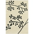 thumbnail image 2 of SAFAVIEH Soho Piper Floral Wool Area Rug, Ivory/Grey, 8' x 8' Round, 2 of 8