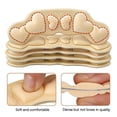 thumbnail image 4 of 4pcs Innovative Anti-Drop Heel Pain Relief Foot Soothing Tool Anti-Abrasion Seamless Design Protection Heel Sticker Prevent Slipping Convenient Insole High Heels Insoles 3MM, 4 of 8