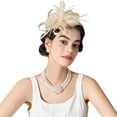 thumbnail image 2 of QASIEATN Womens Popular Headband Women's Tulle Headpiece Hat Clip Halloween Decoration Essentials Elegant Mesh Ornament Fall Fashion Accessories, 2 of 4