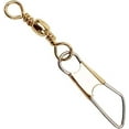 thumbnail image 2 of Eagle Claw Brass Barrel Swivel w/Safety Snap, 2 of 2