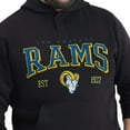 thumbnail image 7 of Men's G-III Sports by Carl Banks Black Los Angeles Rams Adaptive Team Spirit Graphic Fleece Pullover Hoodie, 7 of 7