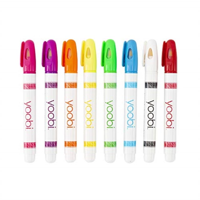 yoobi chalk markers 8pack 8 vibrant colors works on whiteboards