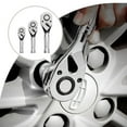 thumbnail image 4 of 72 Teeth Mini Ratchet Wrench 1/4 3/8 1/2 Big Medium Small Fly Short Handle Tool, 4 of 7