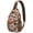Rooster Hen an, variant on Rooster Hen and Egg Print Sling Backpack, Funny Farmhouse Chicken Pattern Lightweight Crossbody Bag for Travel and Hiking Use