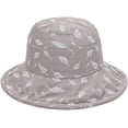 thumbnail image 2 of CoCopeaunts Summer Bucket Hat for Women White Pearl Decorated Beach Outdoor Travel Sunscreen Cotton Foldable Ladies Bucket Cap, 2 of 8