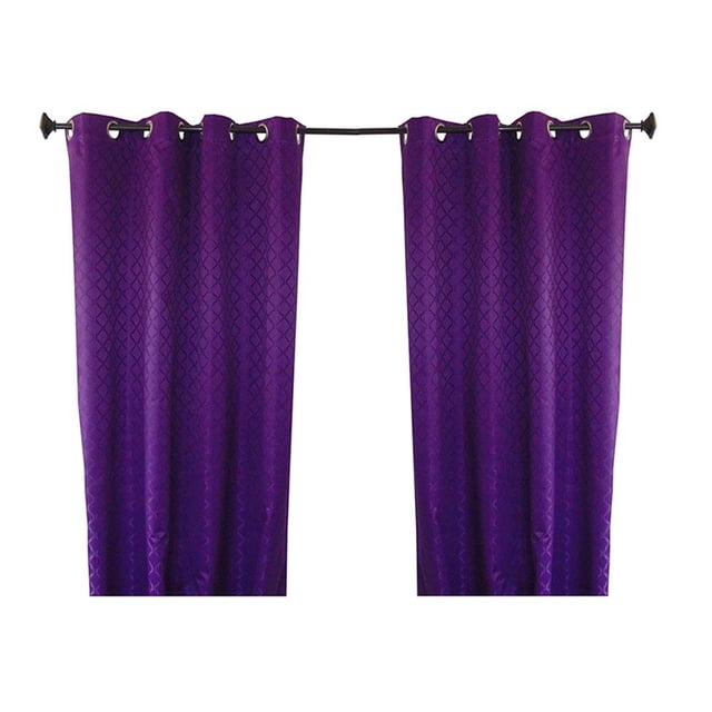 Cortina Deco 135 x 220 cm Black Out Morado Pattern