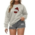 thumbnail image 6 of Timegard Sweatshirts for Women Print Drop Shoulder Long Sleeve Loose Fall Winter Casual Pullover Trendy, 6 of 8