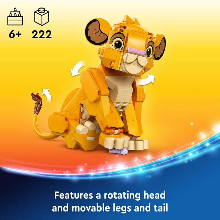 LEGO Disney Simba the Lion King Buildable Toy for Kids Fun Christmas Gift for Ages 6 43243 Walmart