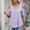 Purple, variant on SNKSDGM Casual Easter Shirt Womens Tops Plus Size Womens Summer Tops Loose fit Ruffle Short Sleeves U Neck Shirts Trendy off Shoulder Solid Color Mesh Blouses Tops Women's Tops Plus Size 4X