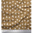 thumbnail image 1 of Soimoi Cotton Cambric Fabric Artistic Bird Print Sewing Fabric Yard 42 Inch Wide, 1 of 3