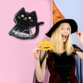 thumbnail image 3 of Unique Bargains 1 Pc Claw Clip Halloween Cat for Women Black, 3 of 4