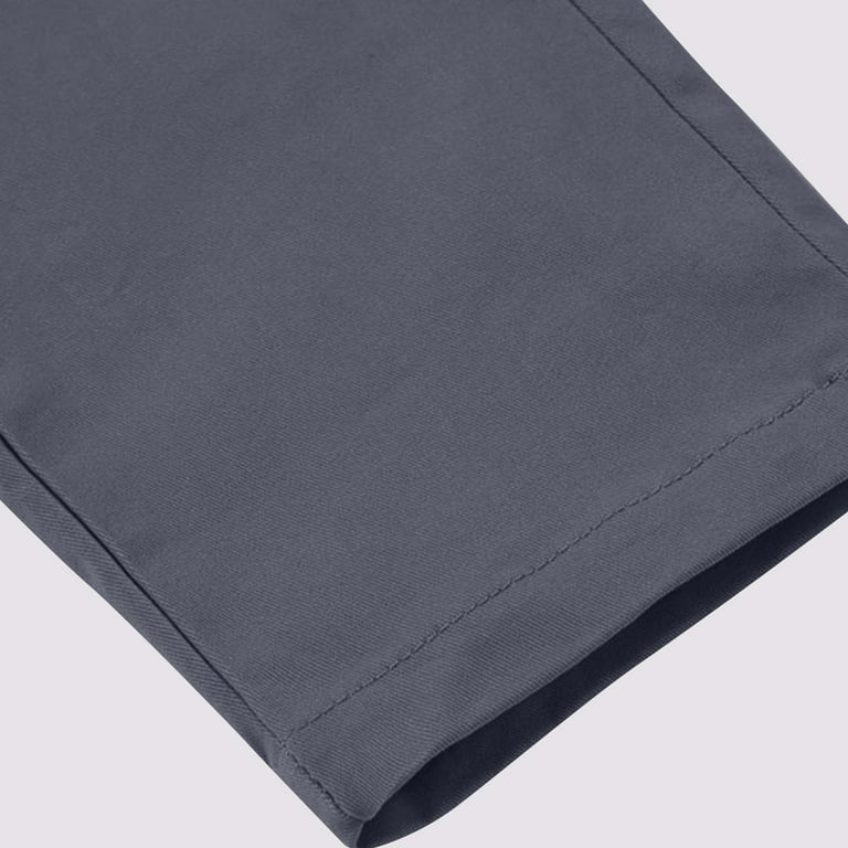 4t grey dress pants Educated Uniforms Boys Flat Front Double Knee Adjustable Waist School Pant 4T / Grey
