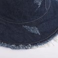 thumbnail image 3 of CoCopeaunts Frayed Bucket Hats for Women Fashion Solid Color Old Denim Fisherman Hat Men Summer Outdoor Leisure Sun Protection, 3 of 8