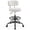 Beige-Velvet, variant on Romorgniz Drafting Chair with Double-Layer Backrest & 17.32" Wide Seat Height-Adjustable Office & Bar Height Chair, Velvet Pink