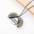 thumbnail image 5 of You Are My Sunshine Necklace Sunflower Necklace Locket With Engraved Message Pendant For Women-gold-(meili), 5 of 5