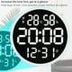thumbnail image 4 of Reloj Led Digital Reloj Despertador Conciso Redondo Multifuncional Reloj Eléctrico Ajustable seitruly HA024908-02, 4 of 5