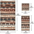 thumbnail image 2 of Dreamtimes Bath Towel Sets for Bathroom Hand Towels Fingertip Towels Ethnic Boho Geometric Mexico Vector 3 Piece Decorative Soft Cotton Absorbent, 2 of 6