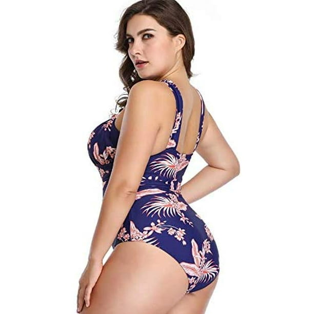 Women Sexy Plus Size One Piece Bikini Swim Bathing Suit Beach Bodysuit