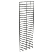 Econoco Slat Grid Panel for Display Metal Slat Grid Perfect for Any Retail Display, 2 Width x 6 Height, 3 Grids Per Carton (Black)