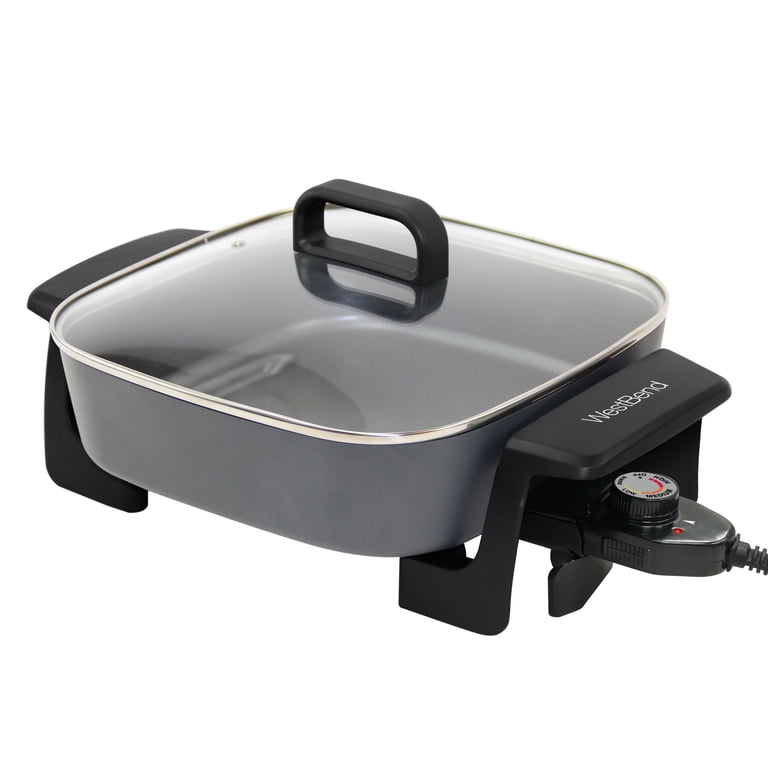 West Bend 72216 Nonstick 12-Inch Electric Skillet Features Grease