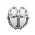 thumbnail image 5 of Homerr Stainless Steel Dinner Plate Safe Baby Feeding Dish Cartoon Design Stainless Steel Dinner Plate for Kids Children Compartment Tray, 5 of 6