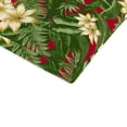 thumbnail image 5 of Jordan Manufacturing 44" x 22" Acadia Bordeaux Red Tropical Rectangular Outdoor Chair Cushion with Ties and Hanger Loop, 5 of 14