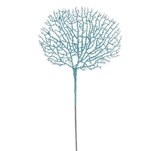 Vickerman RG251544 21 in. Seafoam Green Coral Spray - 4 per Bag