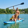 thumbnail image 4 of Quashley Inflatable Paddle Board 10'6" x 33" Wide SUP with Paddle, Pump, Backpack & Leash, 4 of 8