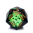 thumbnail image 4 of Cusdie 55MM D20 DND Dice Sharp Edges Dice, 20 Sided Resin Skull Dice, Single D20 Polyhedral Dice with Gift Box for Dungeons and Dragons TTRPG Role Playing Game Pathfinder, 4 of 5