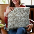 thumbnail image 5 of Plutus Light Brown Luxe Lash Animal Faux Fur Luxury Throw Pillow - Double sided 18" x 18", 5 of 5
