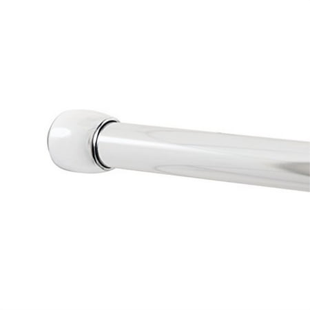zenna home neverrust aluminum tension shower rod, 30 to 43-inch, chrome