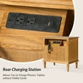 thumbnail image 5 of Farmhouse Wooden 2-Drawer End Table Set of 2 with USB Charging Station Storage for Living Room, Sofa, Accent Chair or Recliner Acorn, 5 of 9